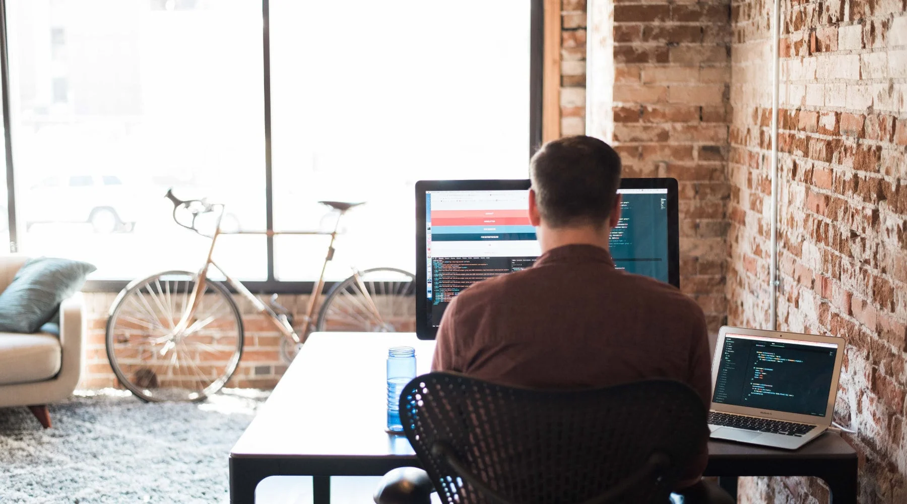 Modern office workspace representing Western Code's professional development environment